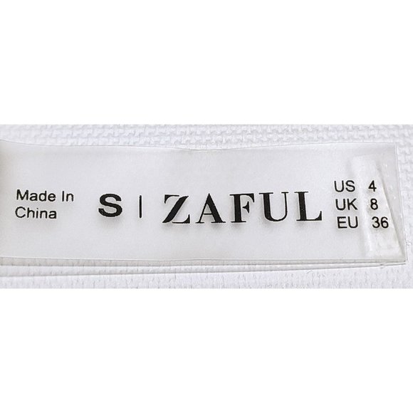 NWT ZAFUL Small Triangle White bikini set - Picture 5 of 6